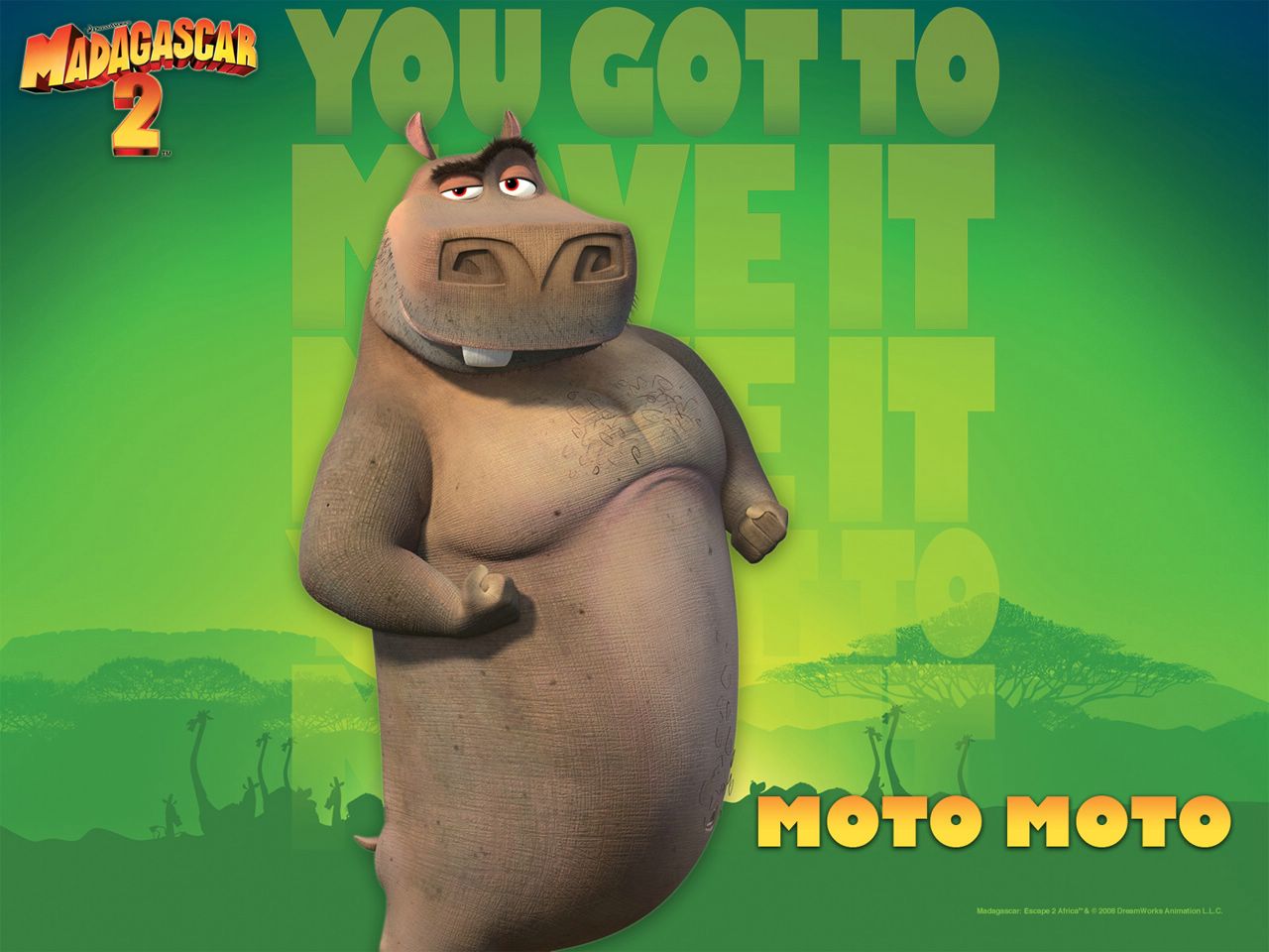 Madagascar 2: Moto Moto fond ecran Madagascar 2: Moto Moto