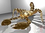 fond ecran image 3d scorpion