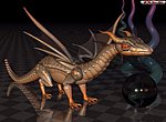 Petit dragon 3D wallpaper