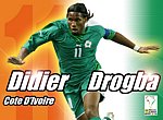 fond ecran  Didier Drogba en équipe de Côte d'Ivoire