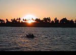 Egypte : coucher de soleil sur le Nil wallpaper