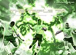 Equipe du Brésil : Rivaldo - Ronaldinho - Ronaldo wallpaper