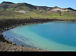fond ecran  Islande : lac de cratère