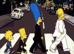 fond ecran  The Simpson : The Beattles