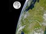 La Terre et la Lune wallpaper