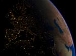 fond ecran  Terre : Europe de nuit