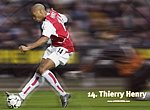 fond ecran  Thierry Henry à Arsenal