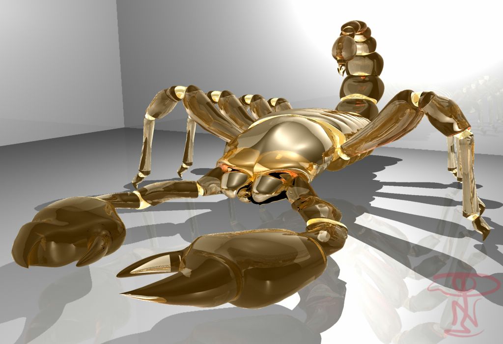 fond ecran image 3d scorpion