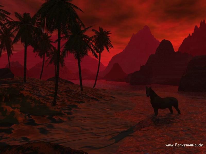 Loup en 3D fond ecran Loup en 3D