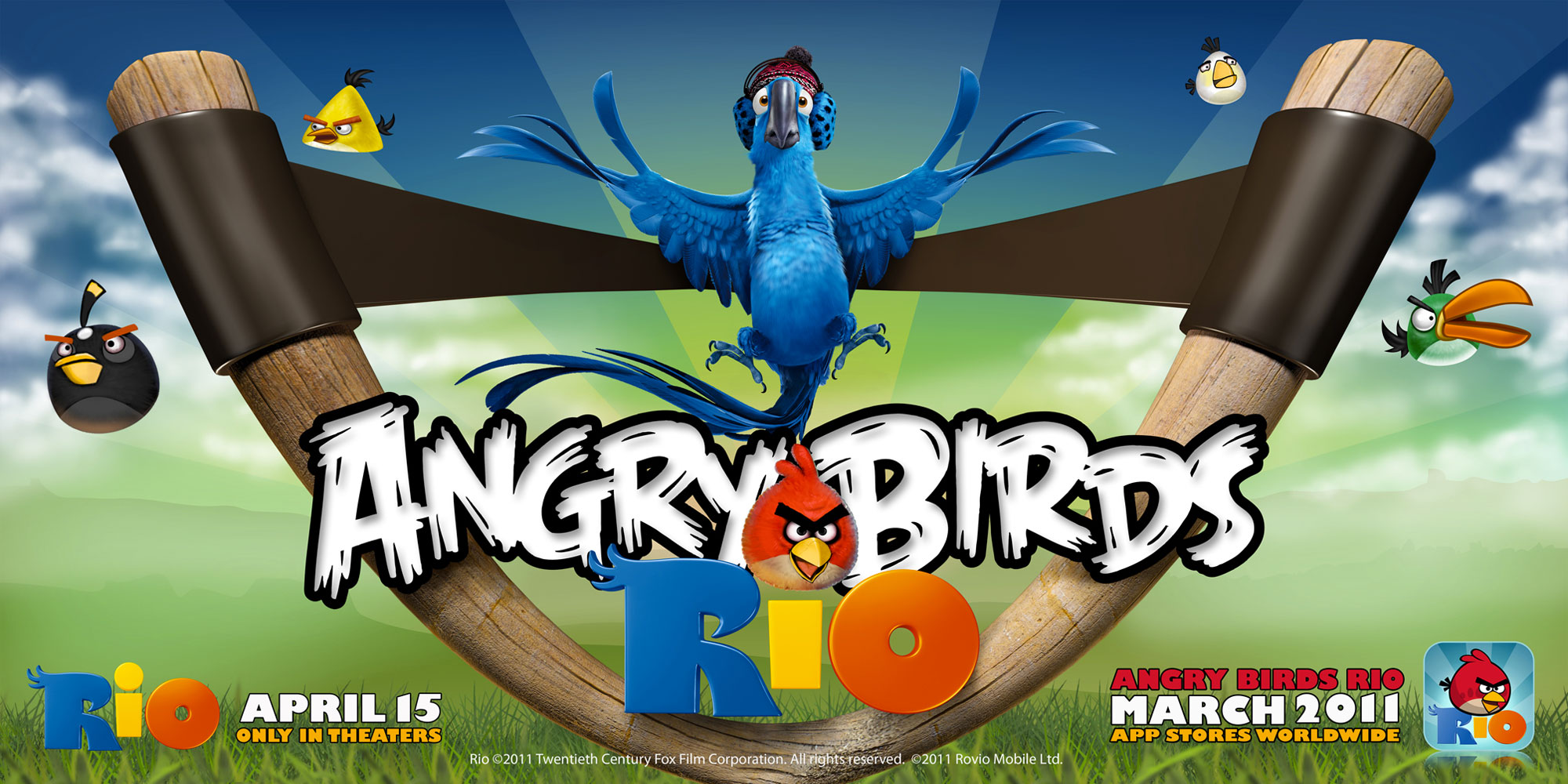 Angry Birds : Rio fond ecran Angry Birds : Rio