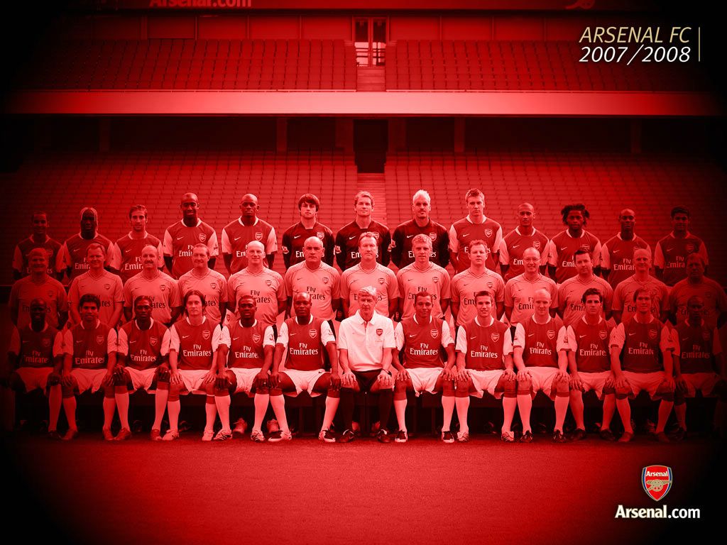 Arsenal FC 2007 - 2008 fond ecran Arsenal FC 2007 - 2008