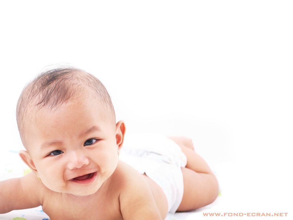 Bébé rit fond ecran Bébé rit