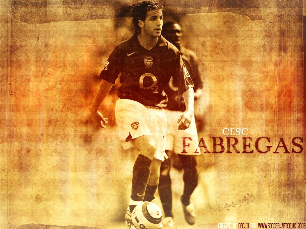 Cesc Fabregas à Arsenal fond ecran Cesc Fabregas à Arsenal