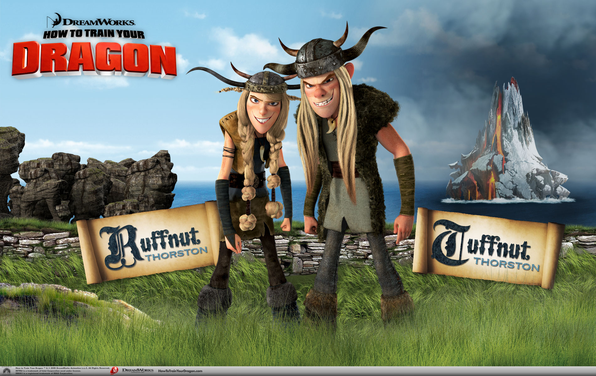 Dragons : Ruffnut & Tuffnut fond ecran Dragons : Ruffnut & Tuffnut