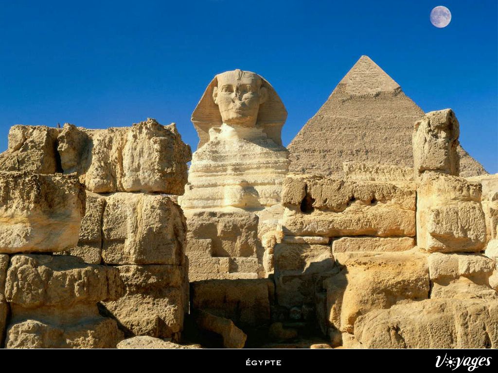 Fond d'écran Egypte gratuit fonds écran egypte pyramides sphinx pays