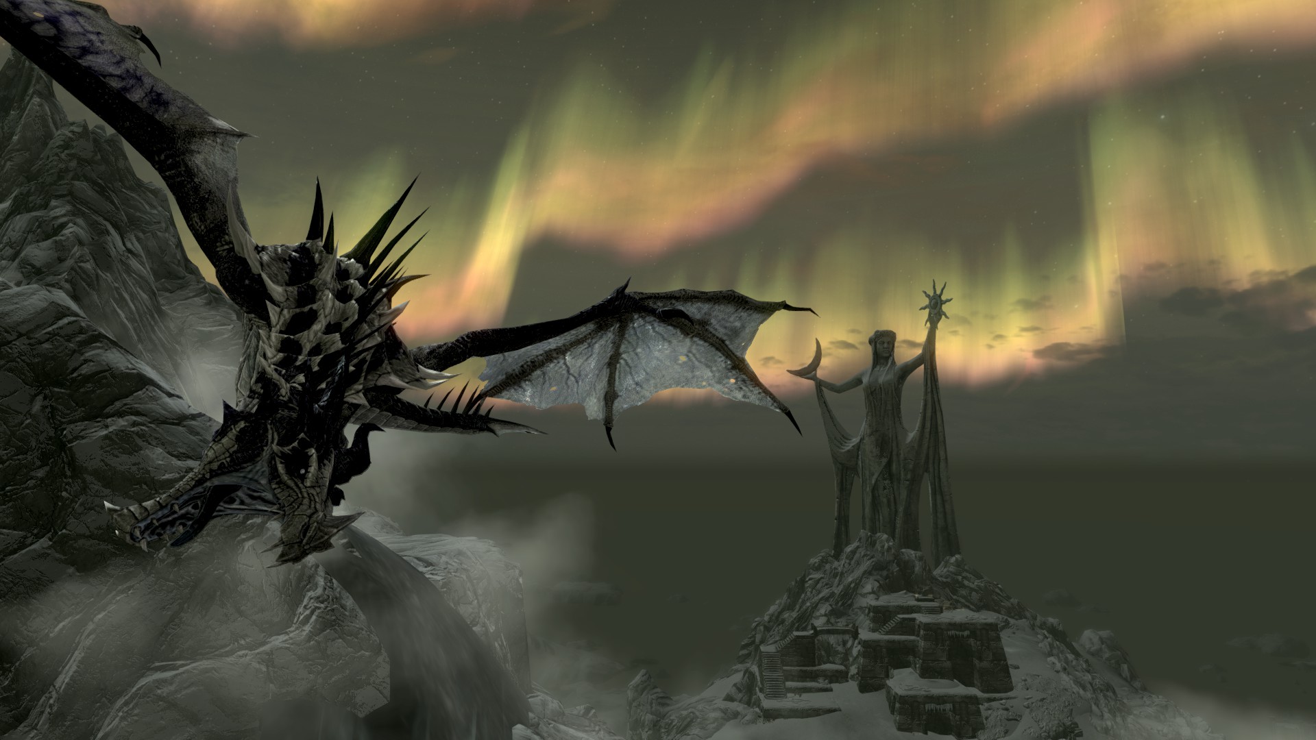 Skyrim : Dragon fond ecran Skyrim : Dragon