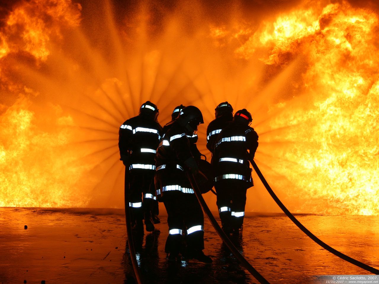 Feu fond ecran Feu