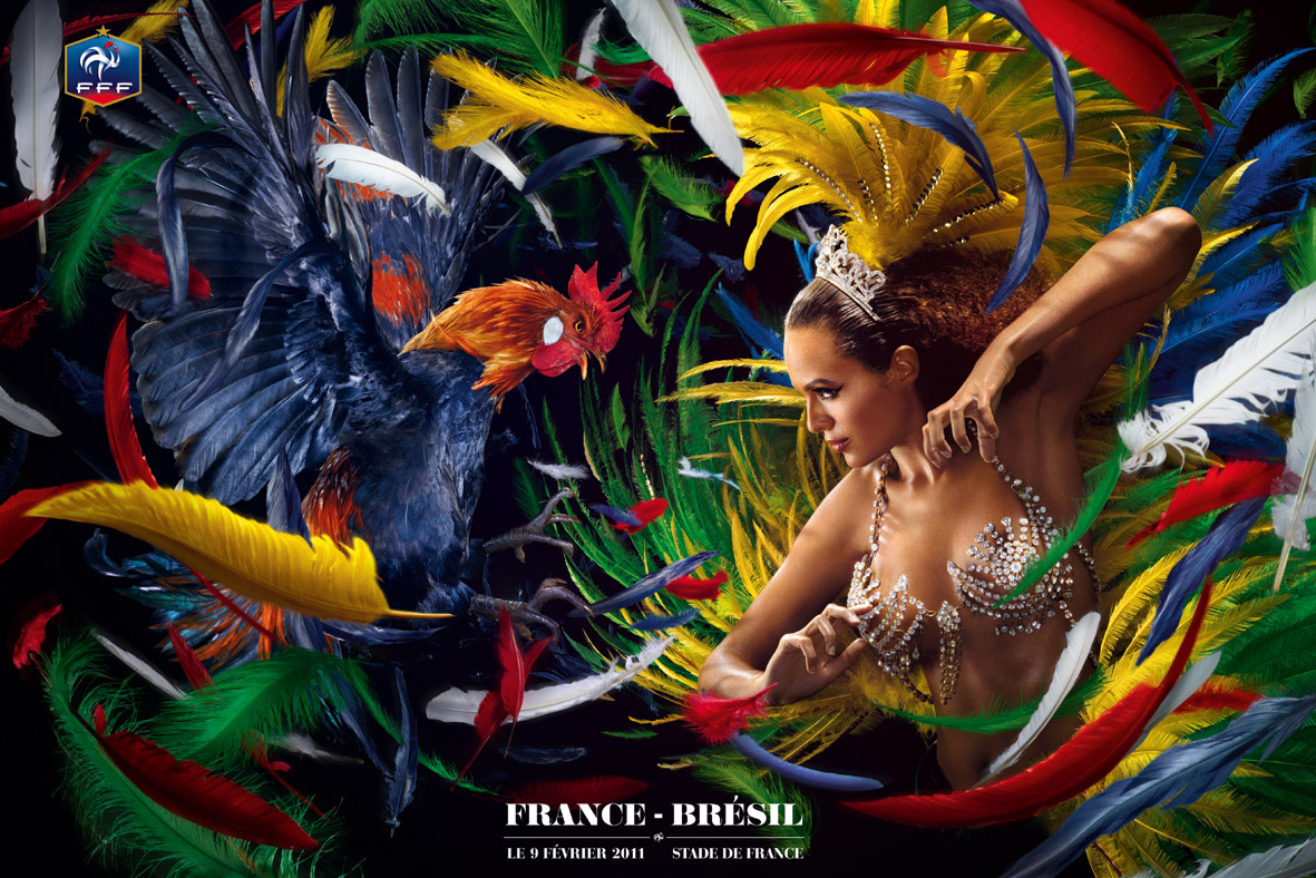 Affiche France - Brésil fond ecran Affiche France - Brésil
