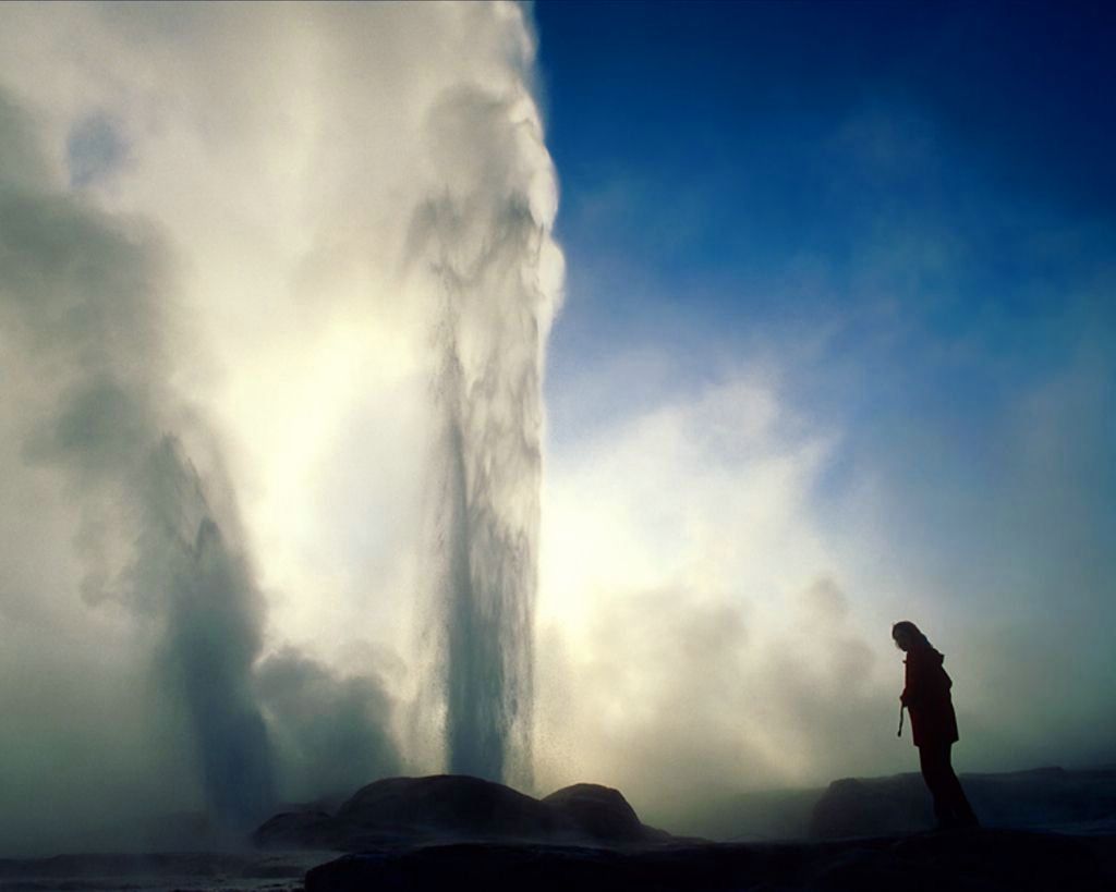 geyser fond ecran geyser