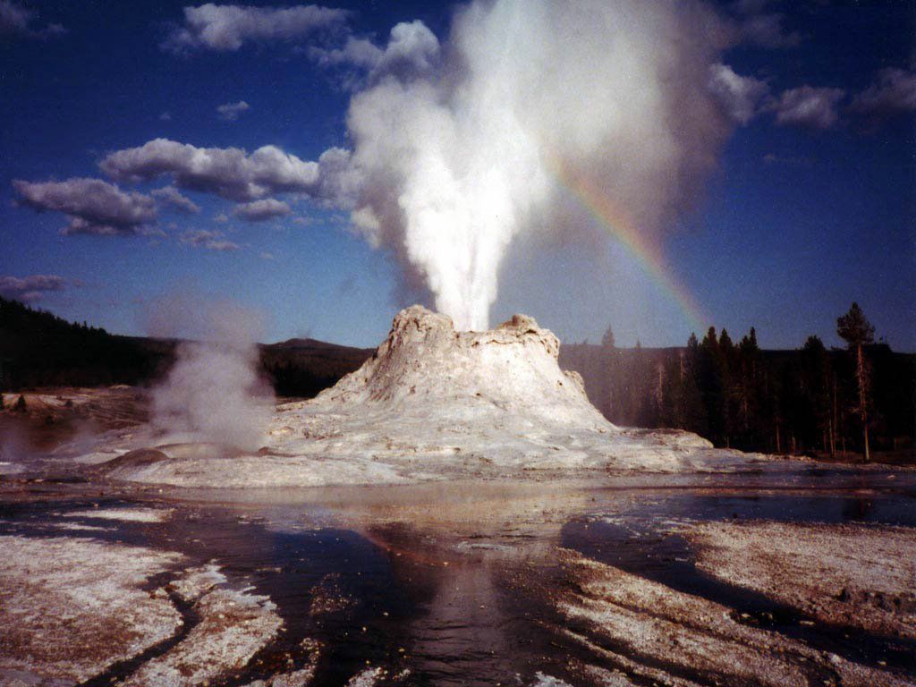 geyser fond ecran geyser