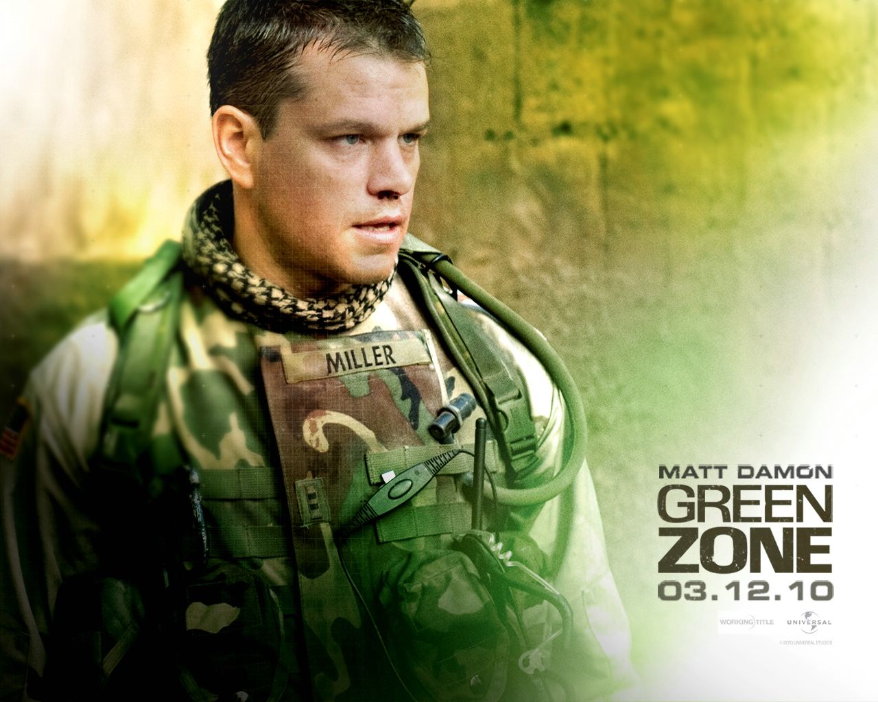 Green Zone : Matt Damon fond ecran Green Zone : Matt Damon