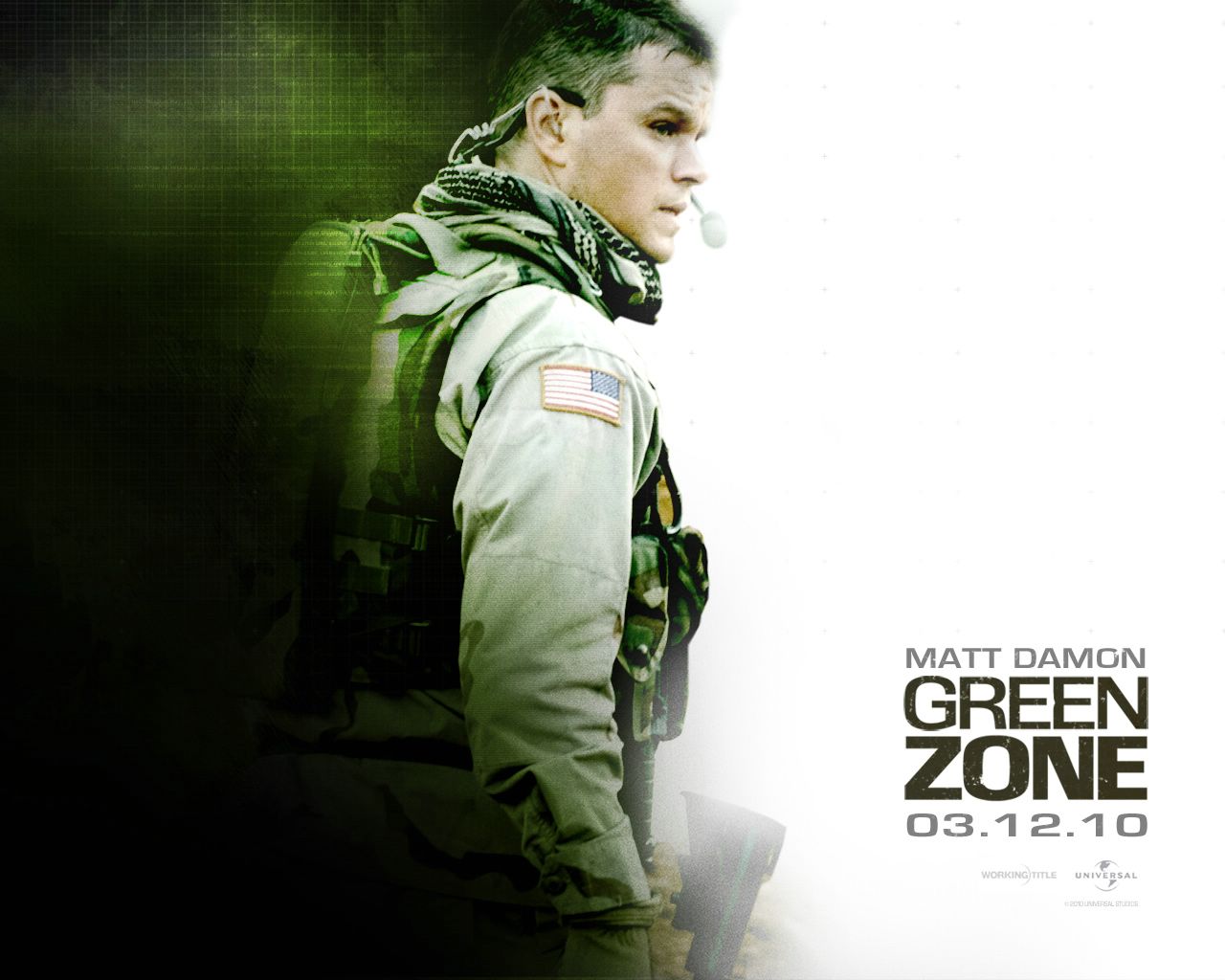 Green Zone : Matt Damon fond ecran Green Zone : Matt Damon