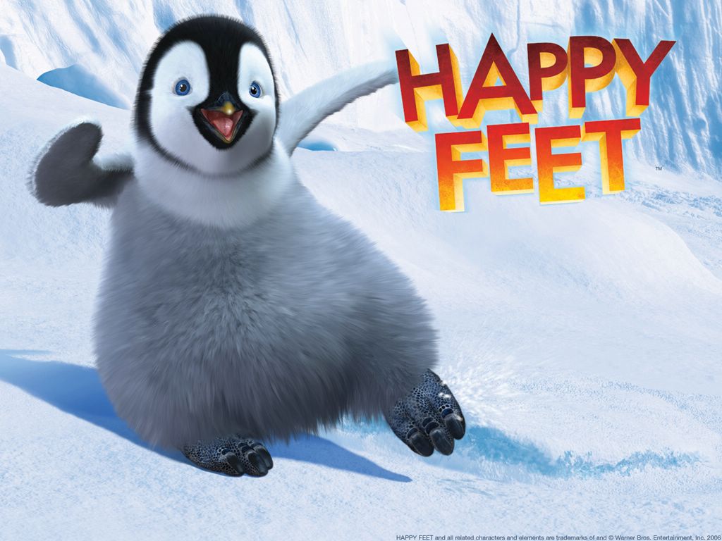 Happy feet fond ecran Happy feet