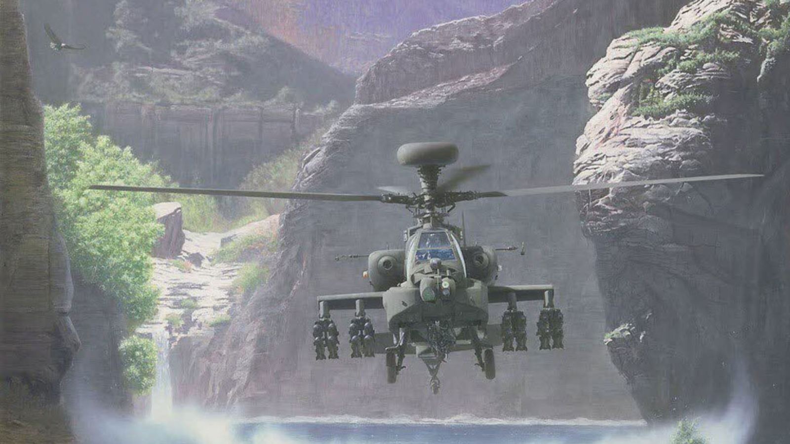 Hélicoptère : Apache fond ecran Hélicoptère : Apache