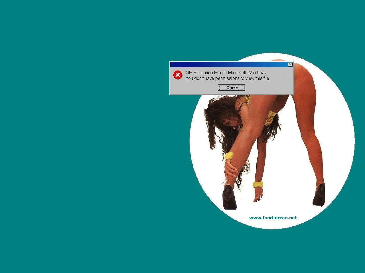 Humour: erreur Windows fond ecran Humour: erreur Windows