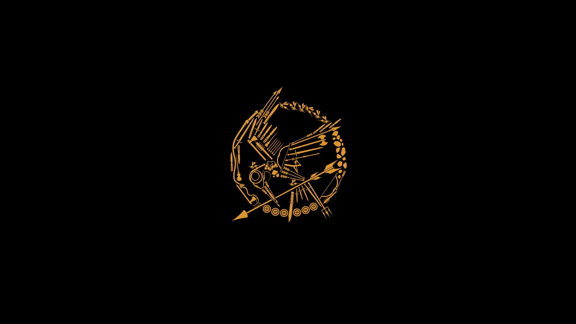 Hunger Games : Logo fond ecran Hunger Games : Logo
