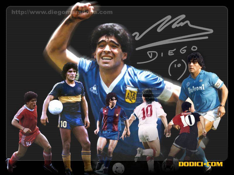 Diego Maradona fond ecran Diego Maradona