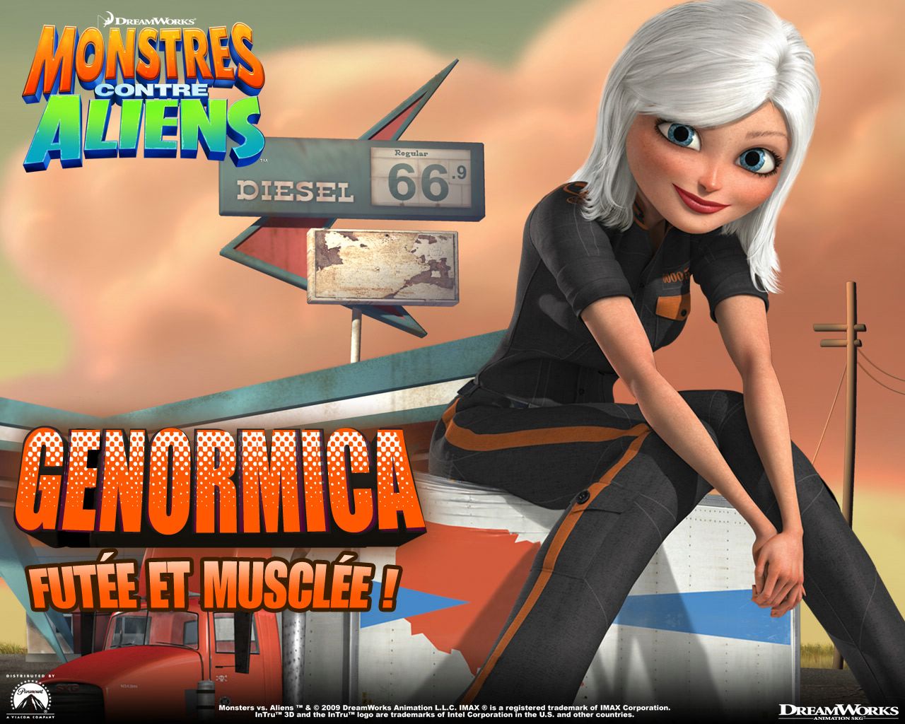 Monstres contre Aliens fond ecran Monstres contre Aliens