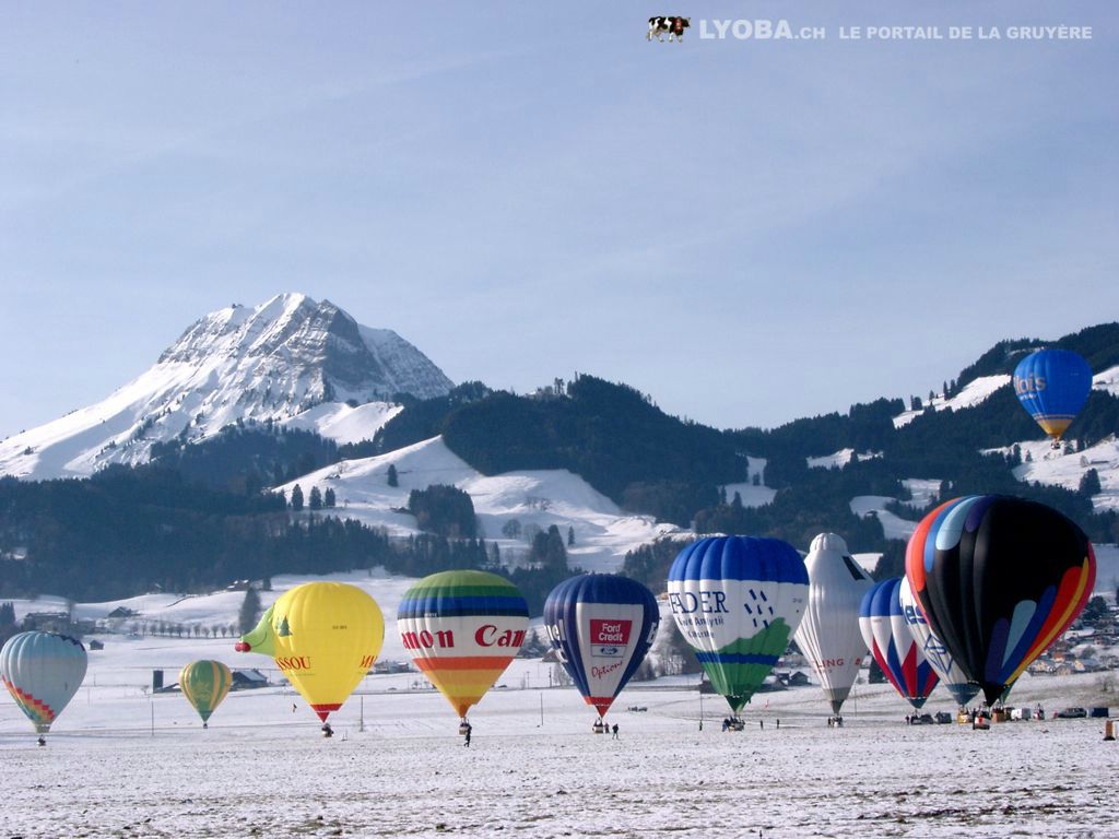 montgolfières fond ecran montgolfières