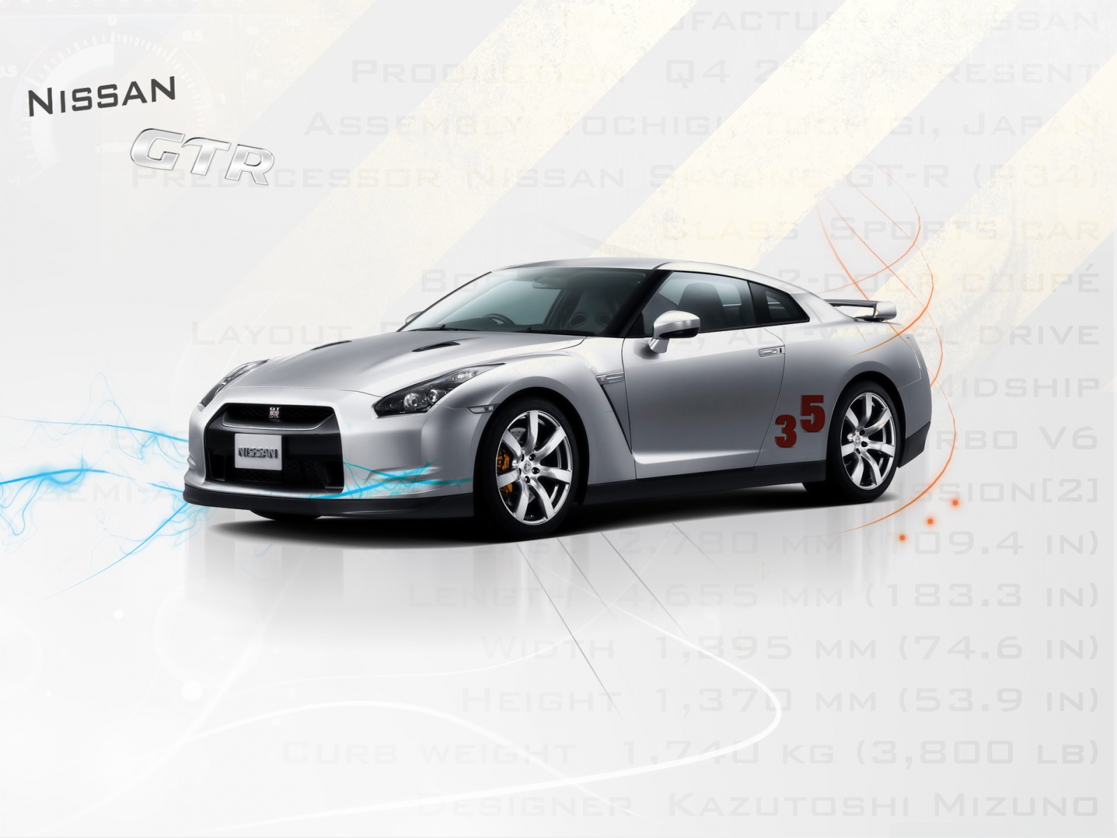 Nissan GTR 35 fond ecran Nissan GTR 35