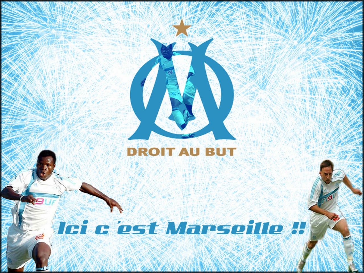 OM Droit au but fond ecran OM Droit au but