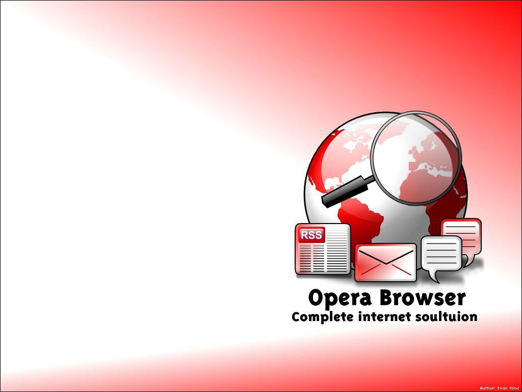 Opera Browser fond ecran Opera Browser
