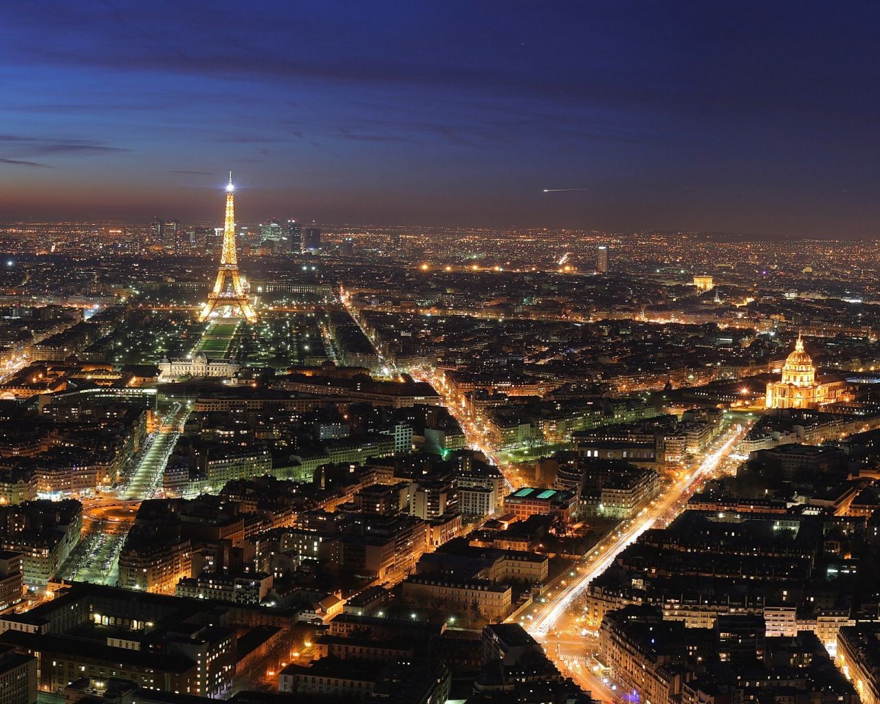 Paris de nuit fond ecran Paris de nuit