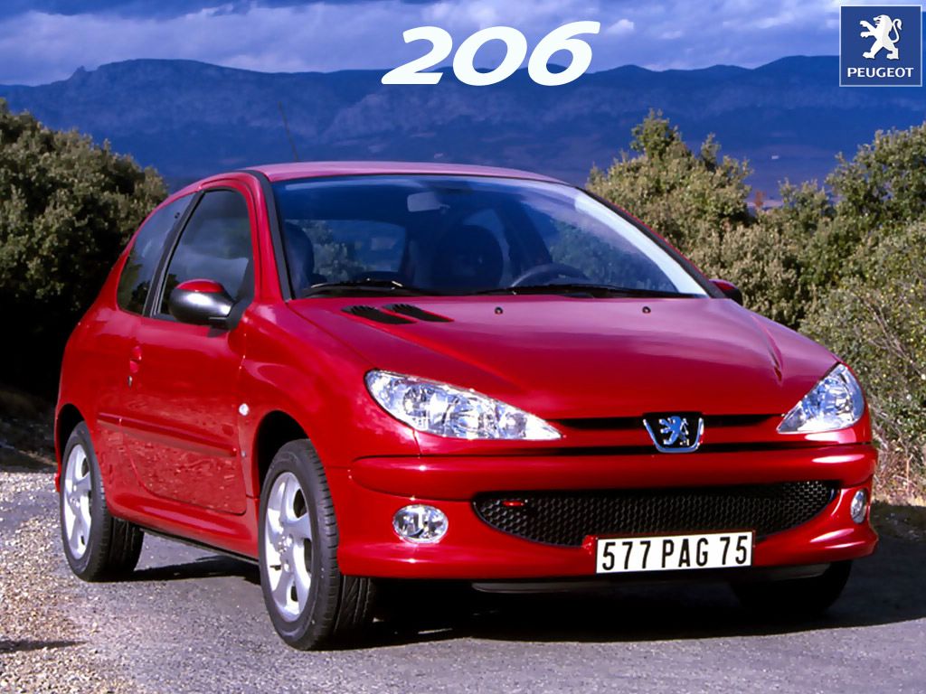 Peugeot 206 fond ecran Peugeot 206