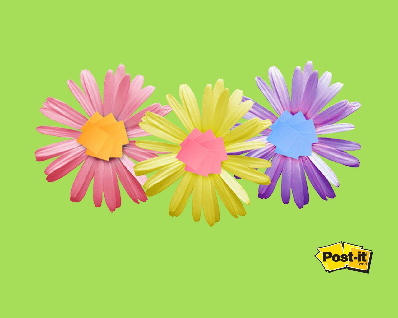 Post it fond ecran Post it