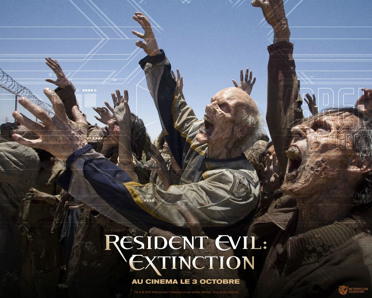 Resident Evil Extinction fond ecran Resident Evil Extinction