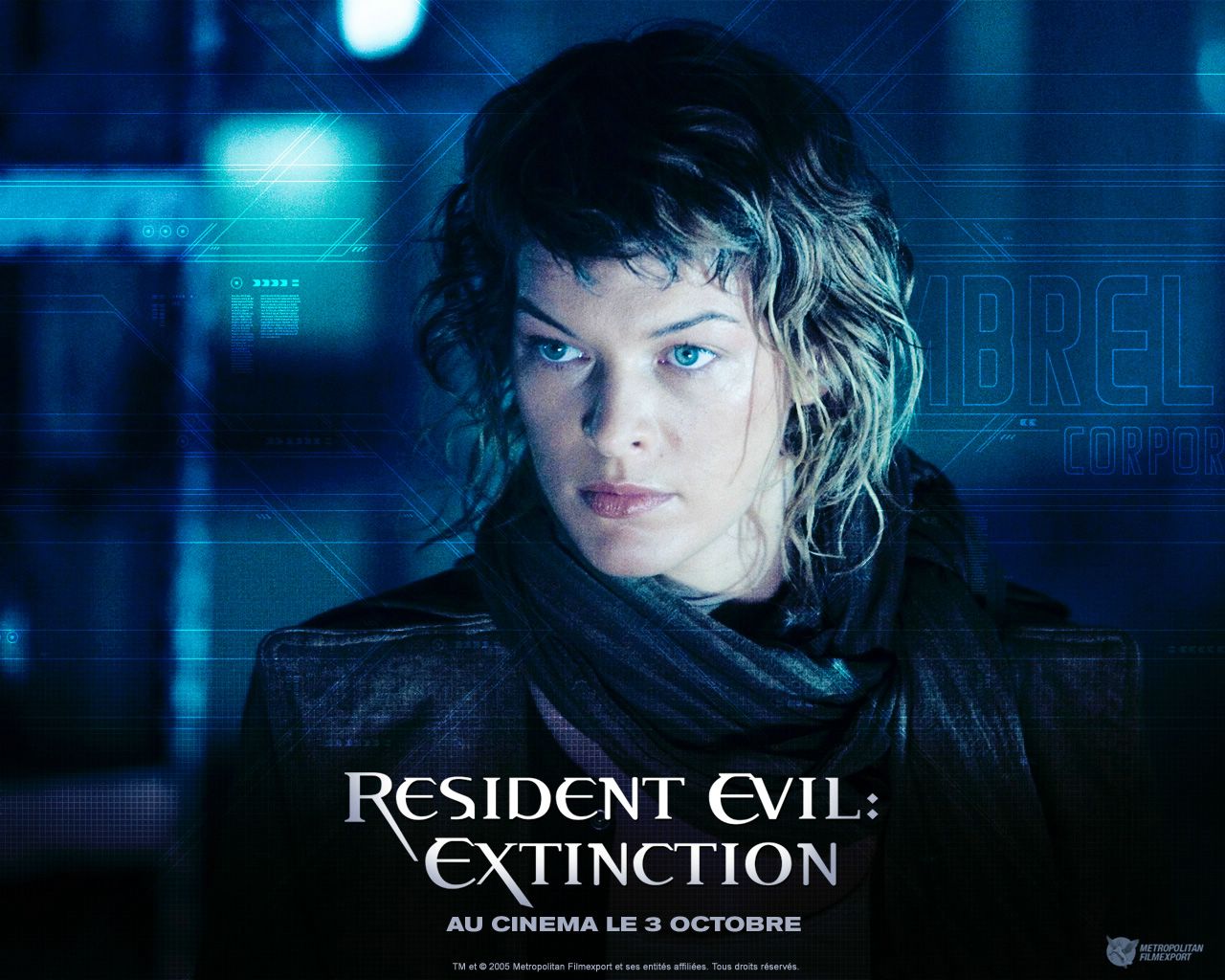 Resident Evil Extinction : Milla Jovovich fond ecran Resident Evil Extinction : Milla Jovovich