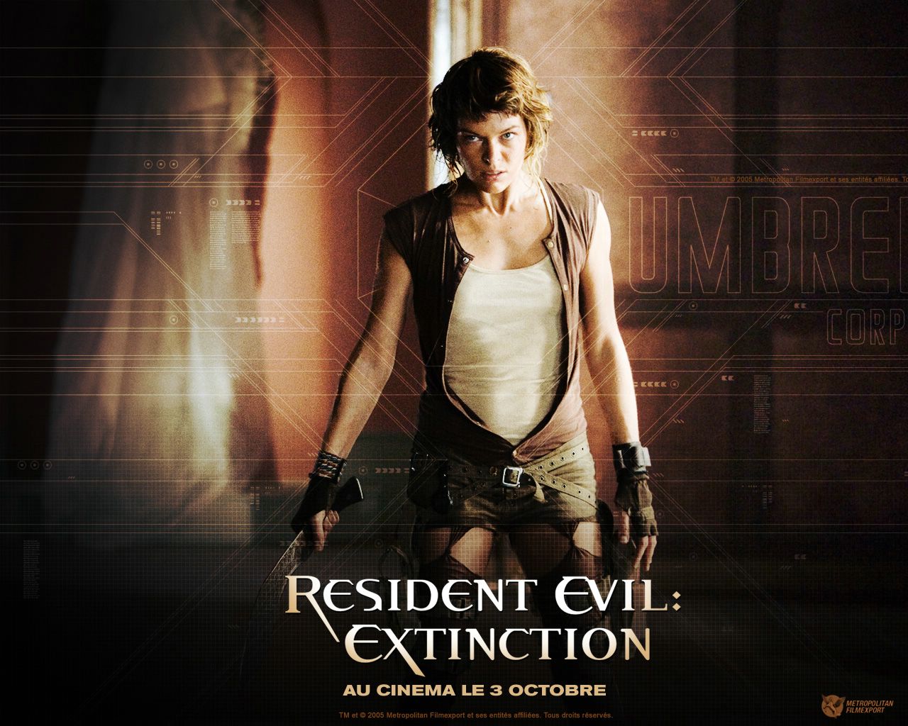 Resident Evil Extinction : Milla Jovovich fond ecran Resident Evil Extinction : Milla Jovovich