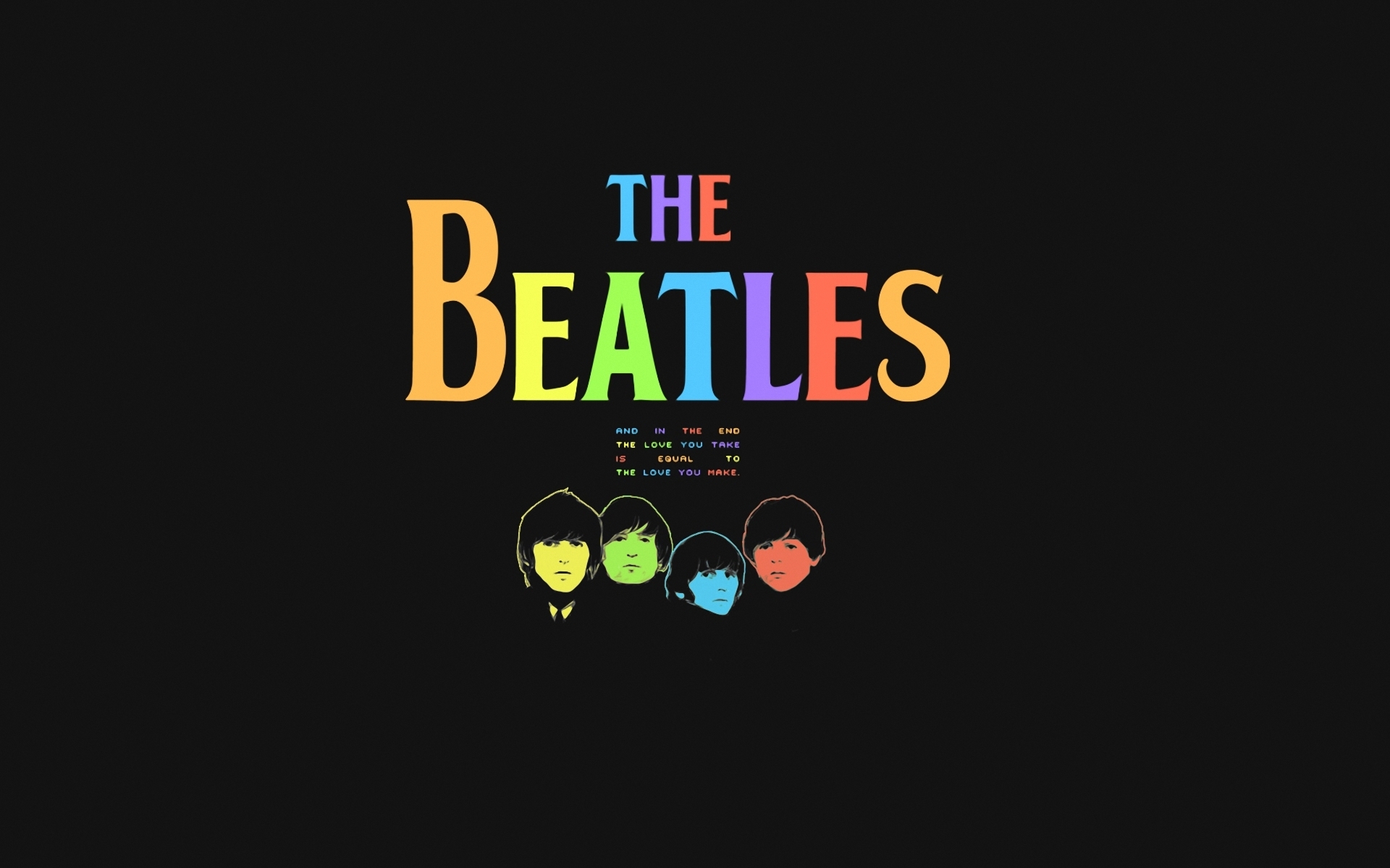 The Beatles fond ecran The Beatles