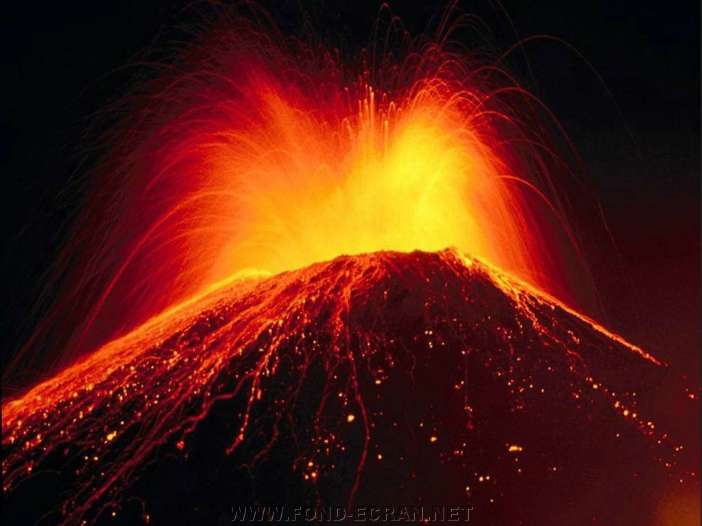 volcan fond ecran volcan