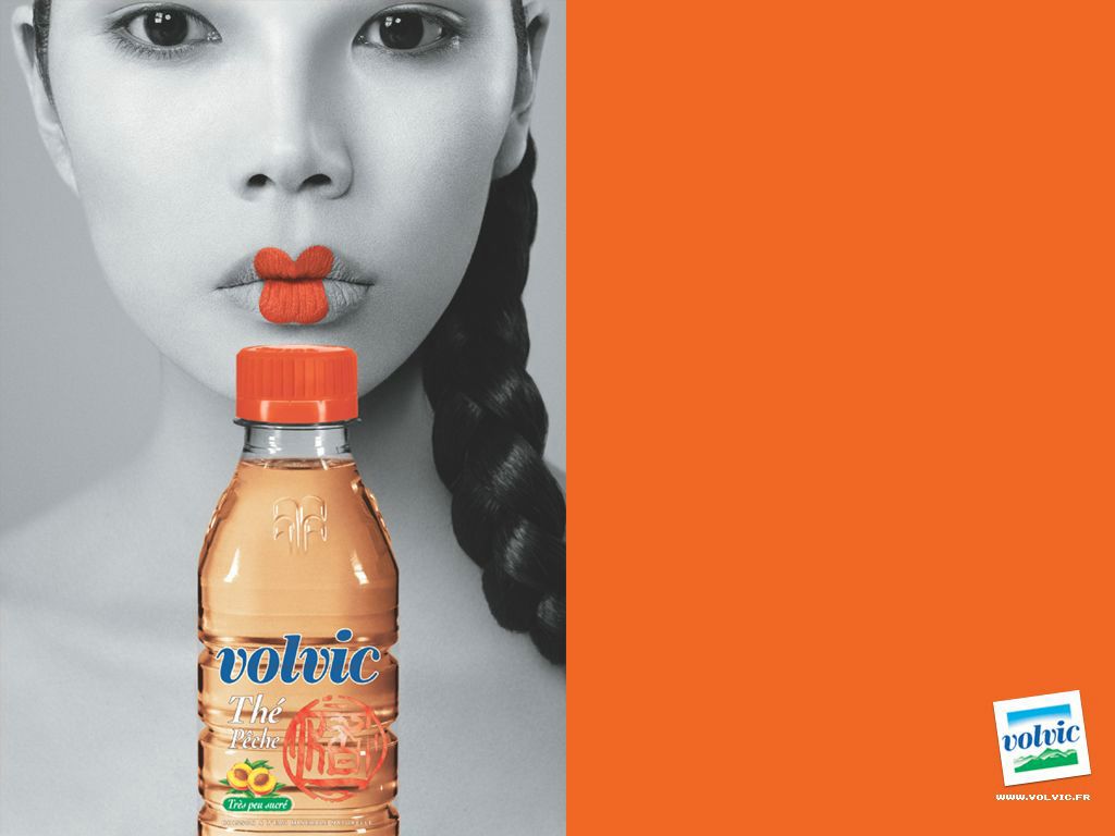 Volvic Thé Pêche fond ecran Volvic Thé Pêche