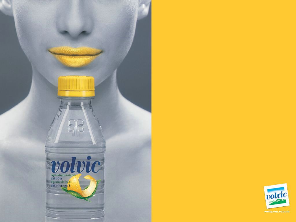 Volvic Citron fond ecran Volvic Citron