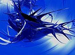 fond ecran  3D Blue