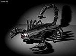 fond ecran  Scorpion robot en 3D