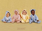 fond ecran  Anne Geddes: bébés lapins