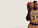 fond ecran  joueur de basket NBA Lakers